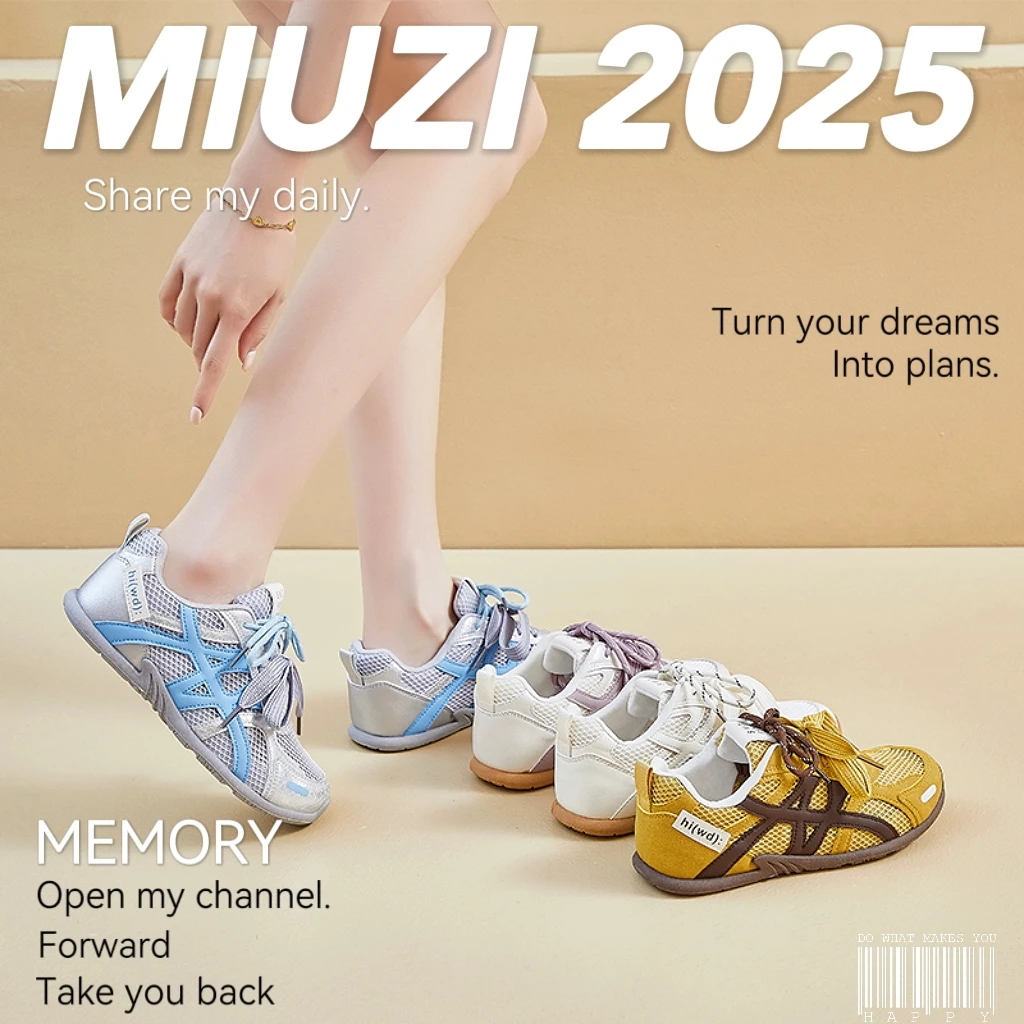 【外贸尾单】日系夏季冰丝网面阿甘鞋女潮跑步运动休闲百搭德训鞋