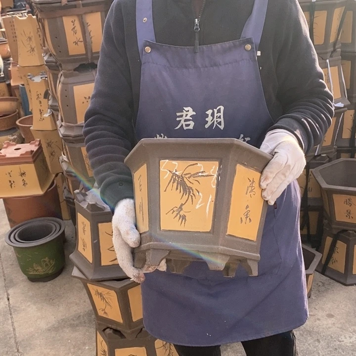 紫砂花盆紫砂花盆
