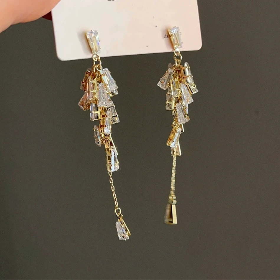 铜合金耳饰 气质轻奢百搭简约优雅精致网红设计师耳环F3206