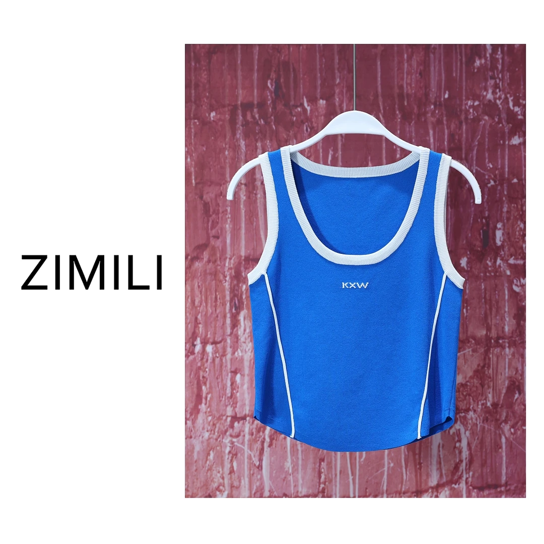 【LIANG哥女装】U型领无袖百搭运动感休闲洋气速干修身运动背心6851