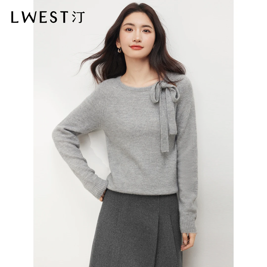 9546【金拐子专属】朗文斯汀蝴蝶结设计感针织衫DTMZ4512B09546