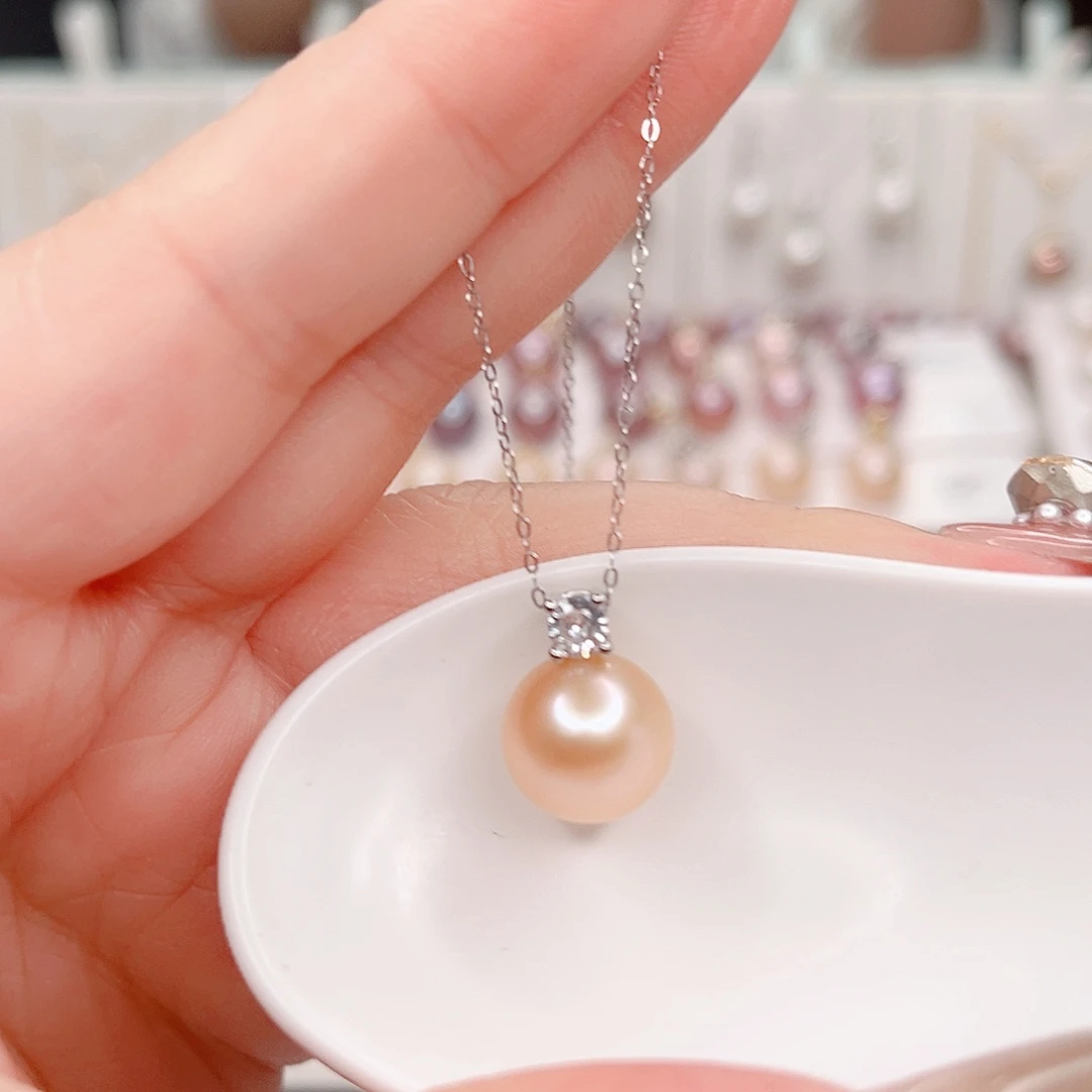 淡水珍珠吊坠(赠链)合金