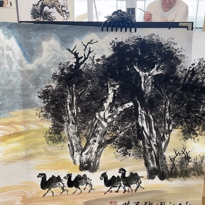 国画张圣敏先生纯手绘作品