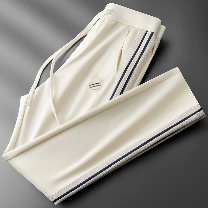 男士潮流莫代尔面料直筒休闲裤男修身春秋季青年时尚百搭运动裤