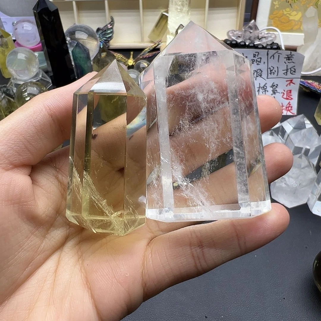 @***️水晶天然水晶半成品未镶嵌微瑕