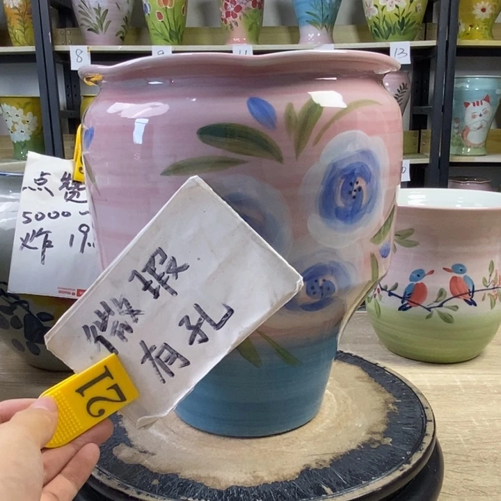 景德镇高温陶瓷花盆