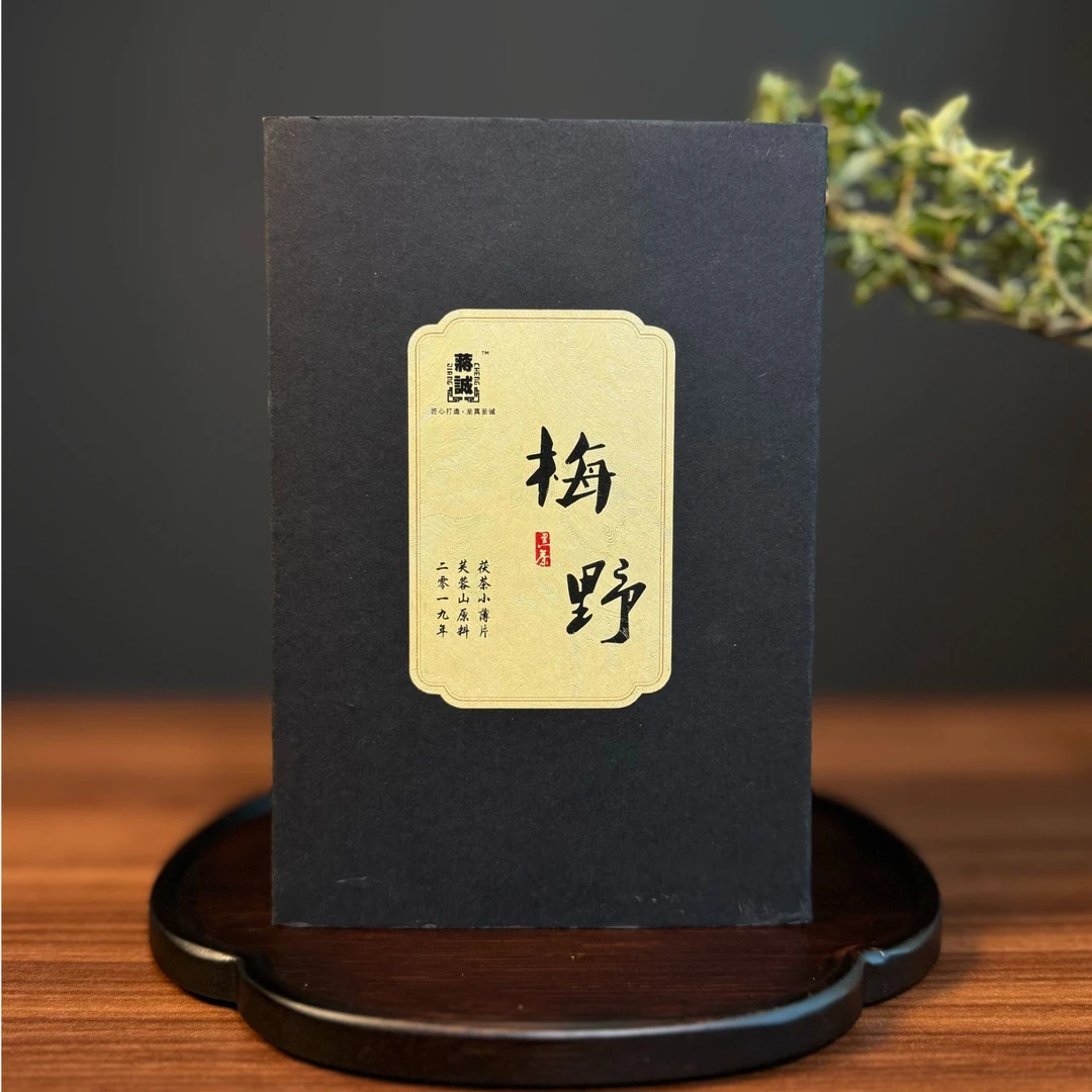 梅野 | 2019年芙蓉山 金花茯砖茶薄片 蕴含梅子清香 水路细腻柔甜