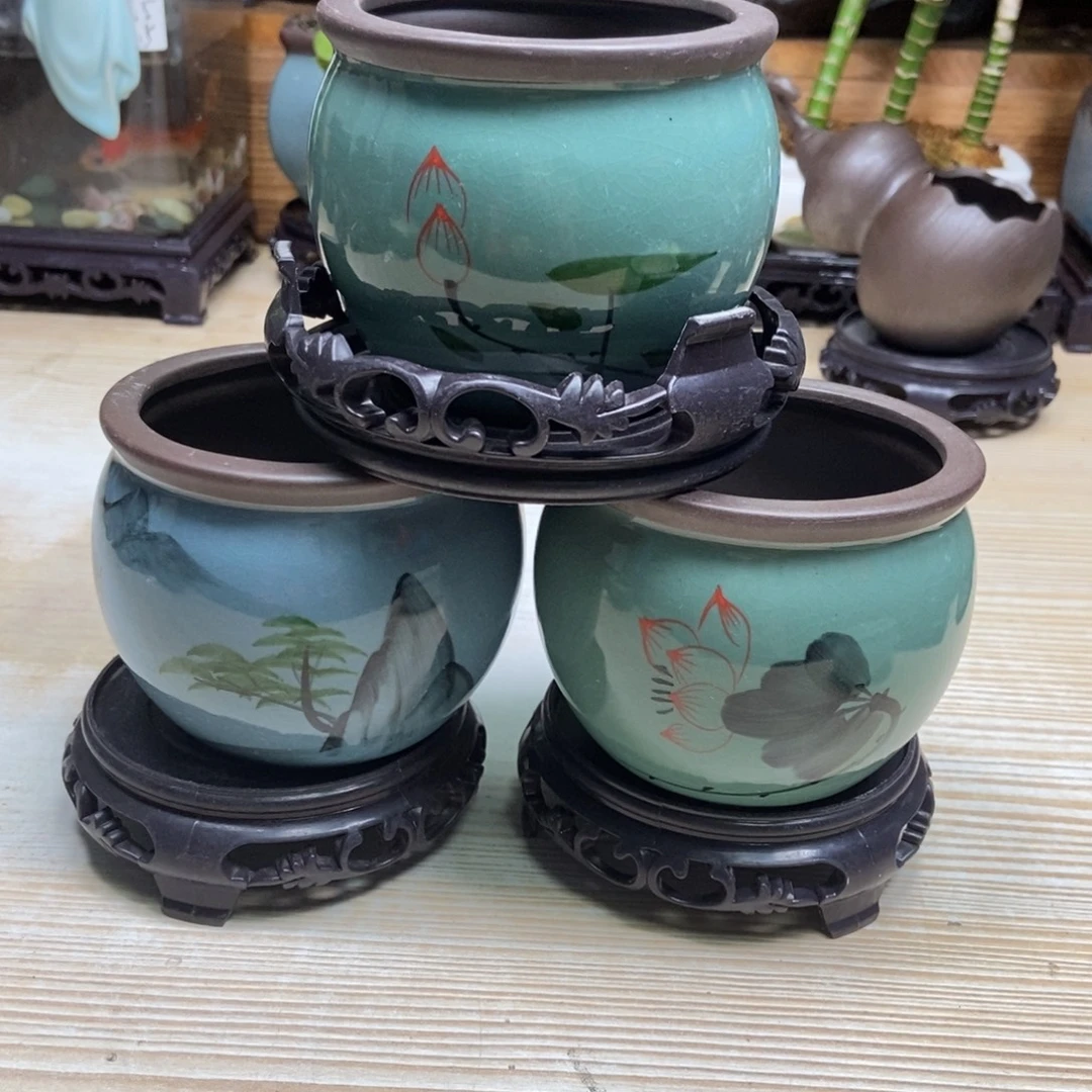 瓷片陶瓷花盆陶瓷艺术