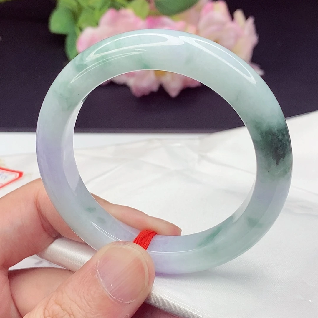 翡翠未镶嵌手镯54圈