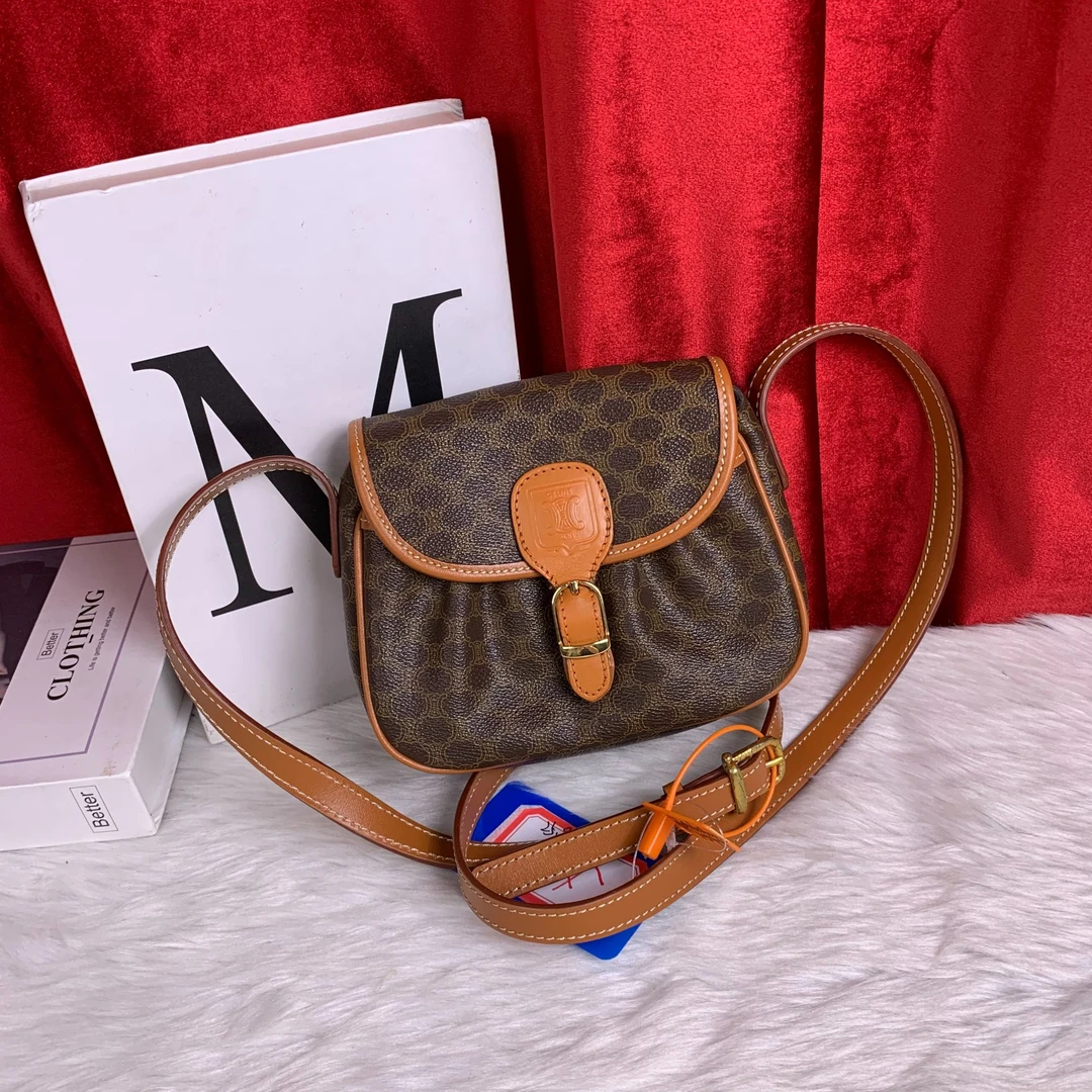 95新 Celine/思琳 老花马鞍包/WJ09608002/8002/修复品