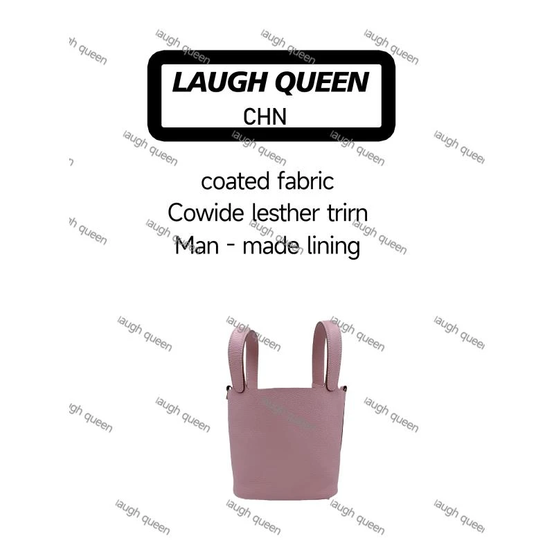 Laugh Queen手工打造真皮女士新款包手提菜篮 10185 粉色