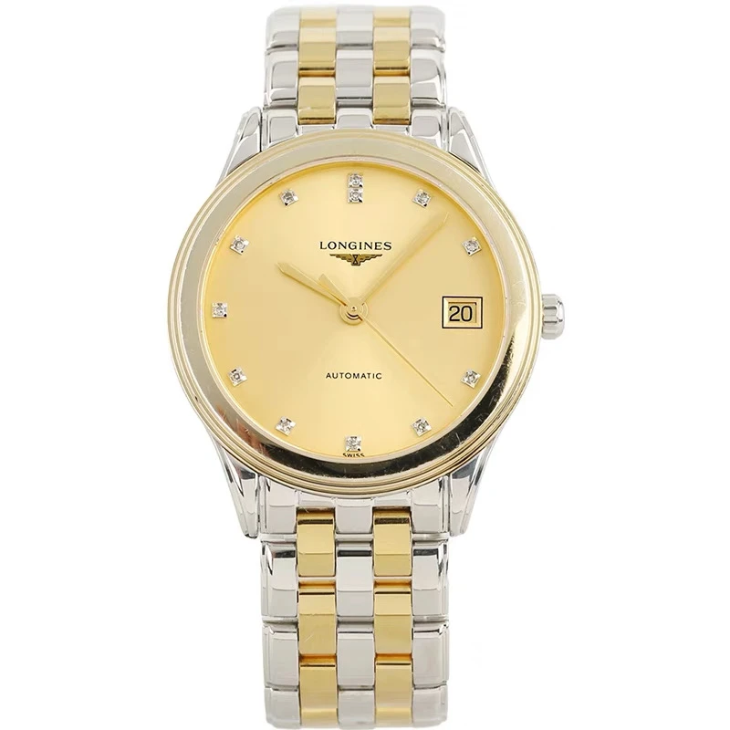99新 Longines/浪琴 军旗774/机械/金盘钻刻/表径35.6mm/男表