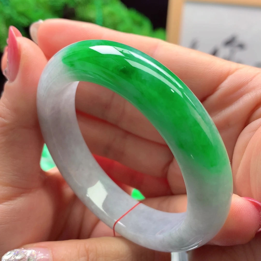 未镶嵌手镯翡翠缅甸52圈口