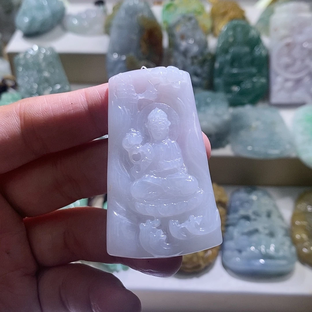 【闪购商品】翡翠颈饰未镶嵌观音