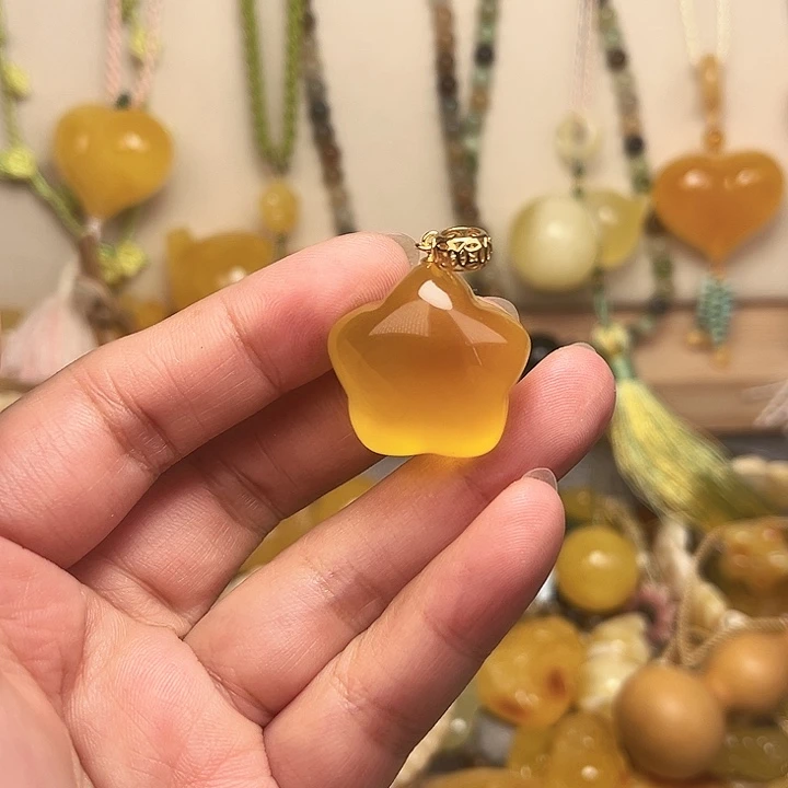 蜜蜡颈饰未镶嵌蜜蜡