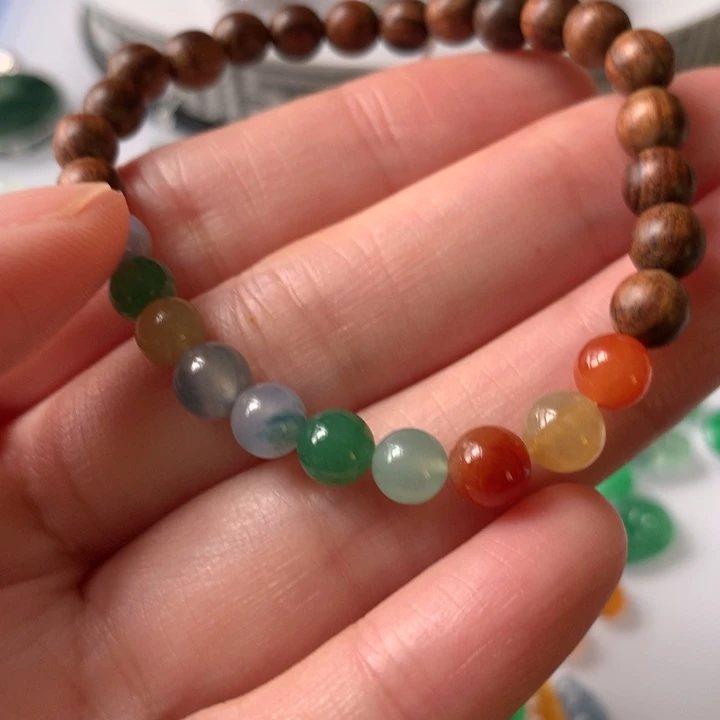 翡翠散珠彩色珠子