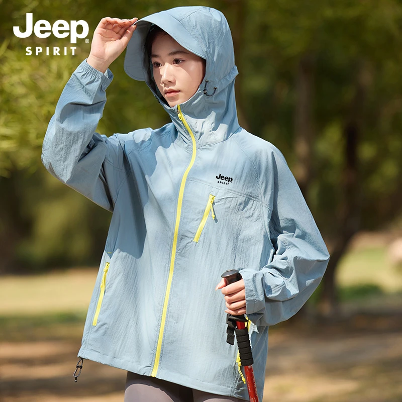 JEEP SPIRIT吉普户外山系防晒衣女2025新款夏季薄款巨好看的外套