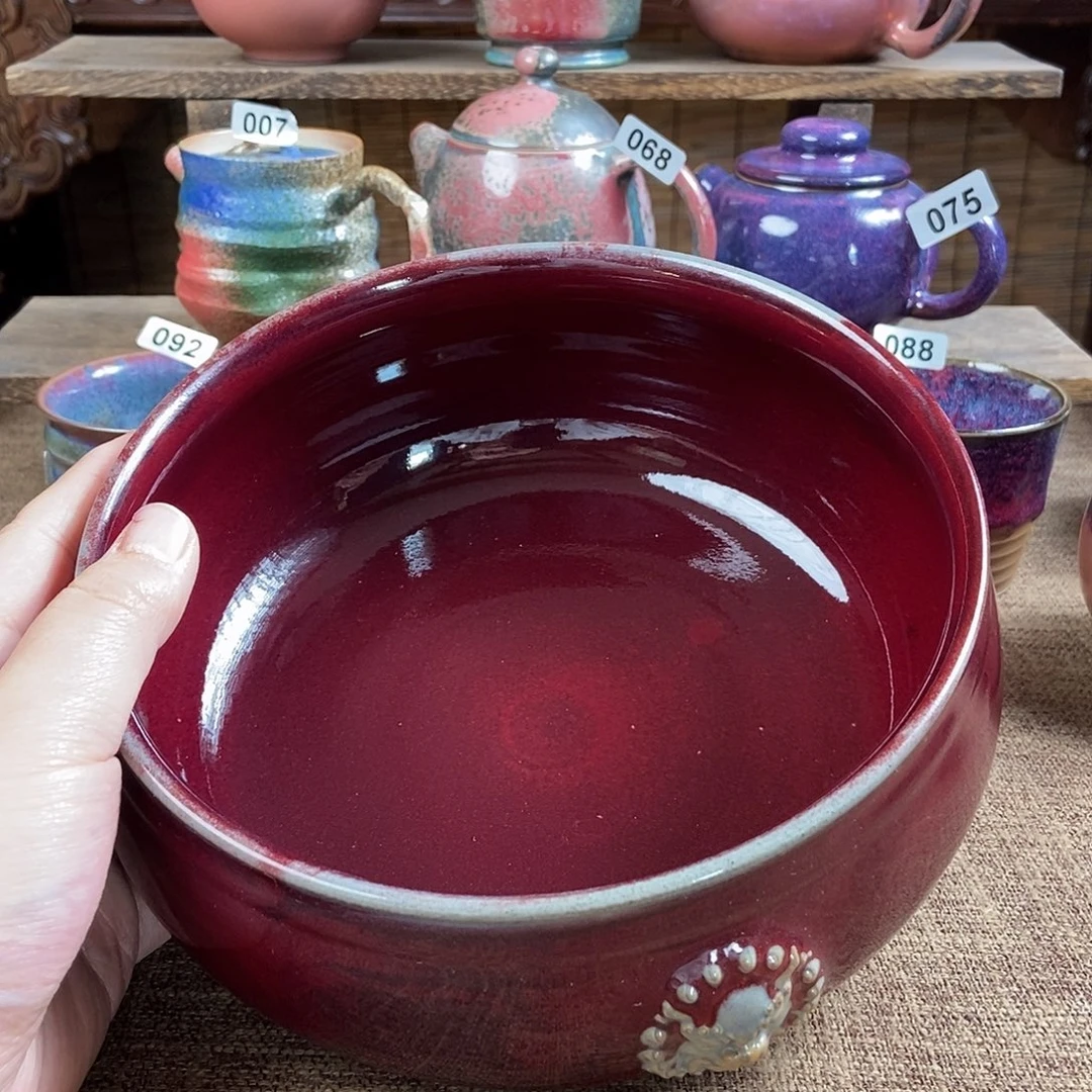 瓷片钧瓷茶壶茶具