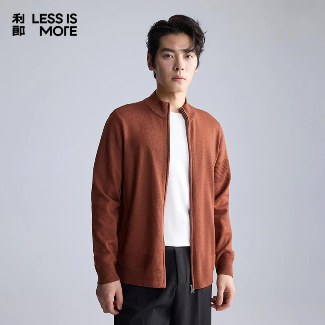 【毛织开衫】Lilanz利郎2025春秋男士青年休闲毛织开衫简约商务