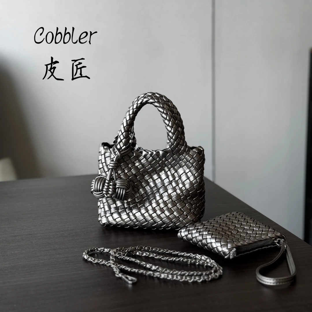【皮先生】原创设计师款51858菜篮子纯手工编织手提斜挎休闲女包包