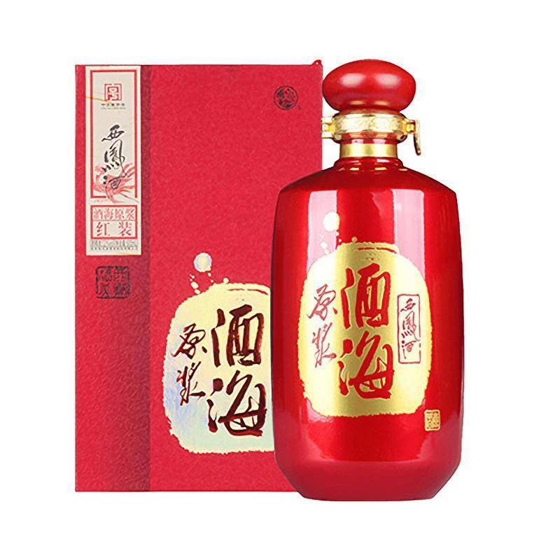 西凤西凤酒海原浆红装宴席招待送礼收藏凤香型白酒礼盒 52度500ML