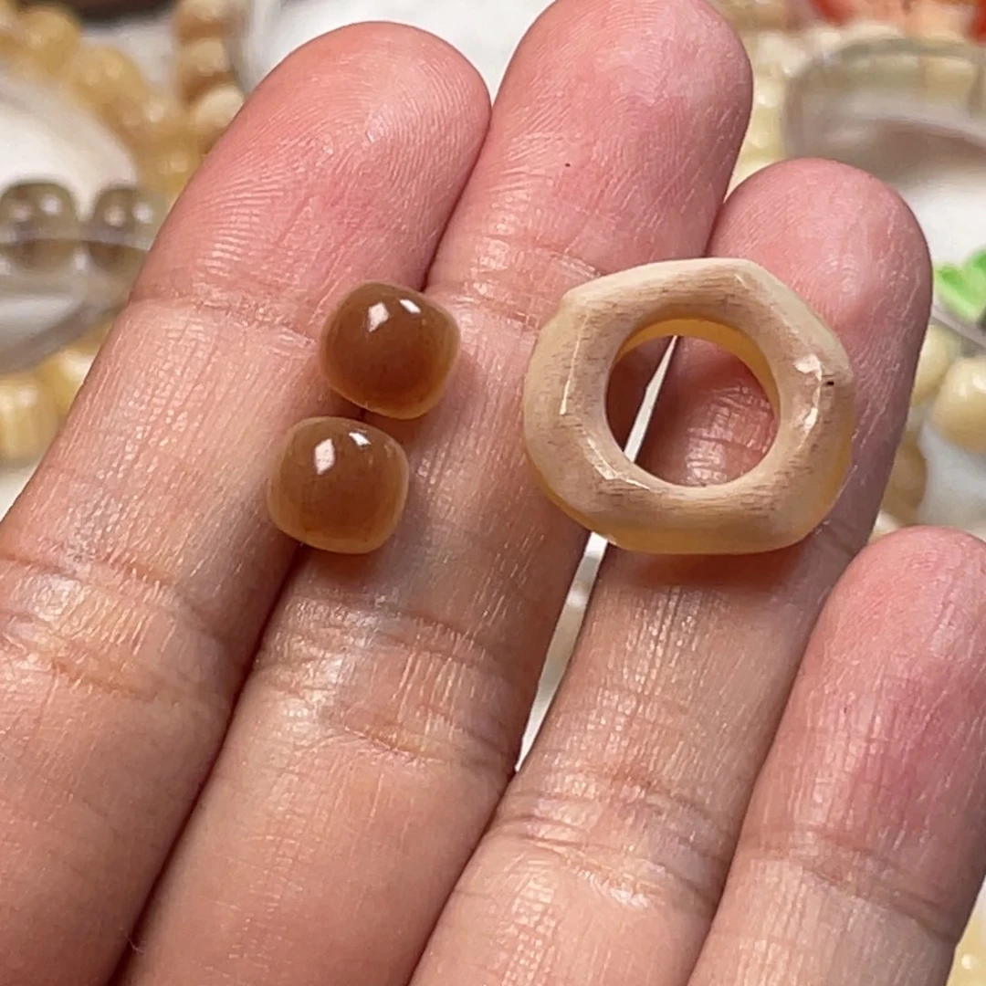 驼骨手串/手链蜗***丫驼骨8×7单珠一对➕手工跑环