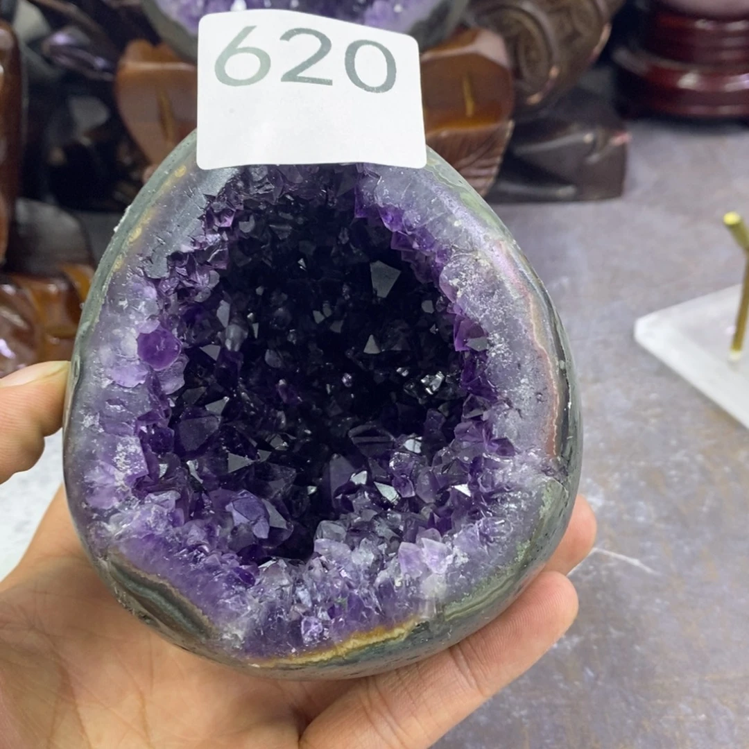 周***星紫晶未镶嵌珠宝半成品620