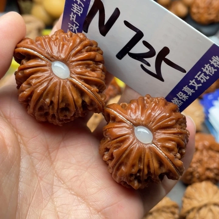 文玩核桃把件磨盘40尺