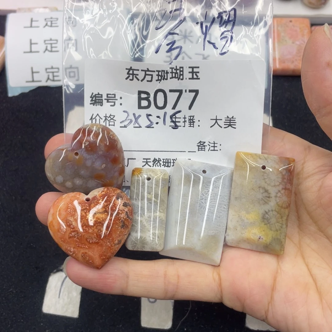 硅化珊瑚（珊瑚玉）合金颈饰琴*