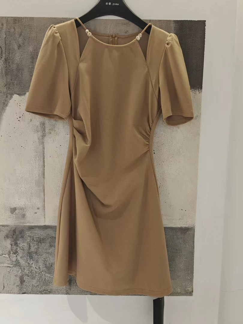 【木朴素连衣裙25】百搭高品质气质休闲连衣裙3617