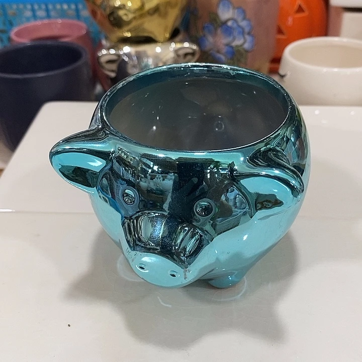 摆件陶盆有孔 微瑕介意勿拍