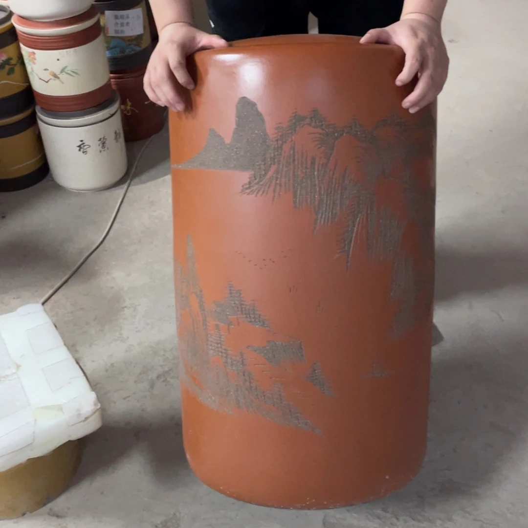 宜兴原矿紫砂茶叶罐