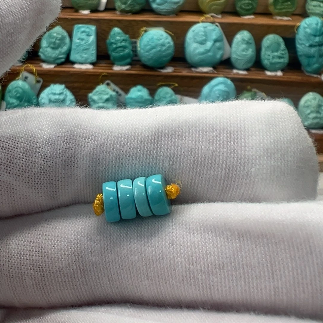 绿松石未镶嵌隔片6.5mm