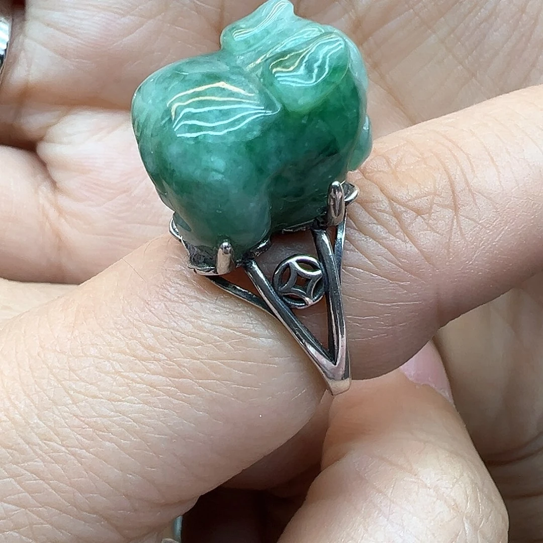 翡翠戒指未镶嵌陈*燃