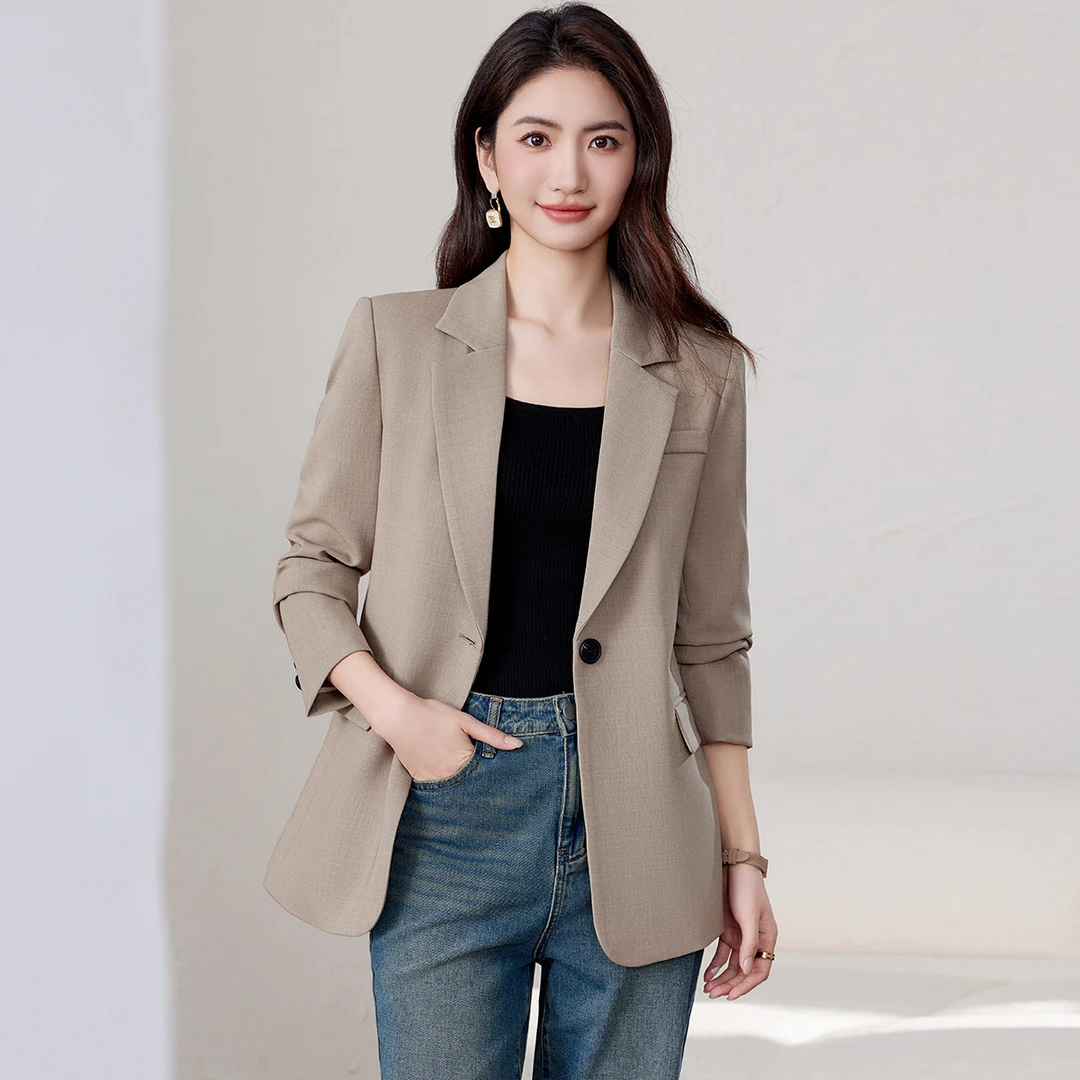 休闲小西装外套女2025春装新款韩版时尚高级感气质百搭宽松小西服