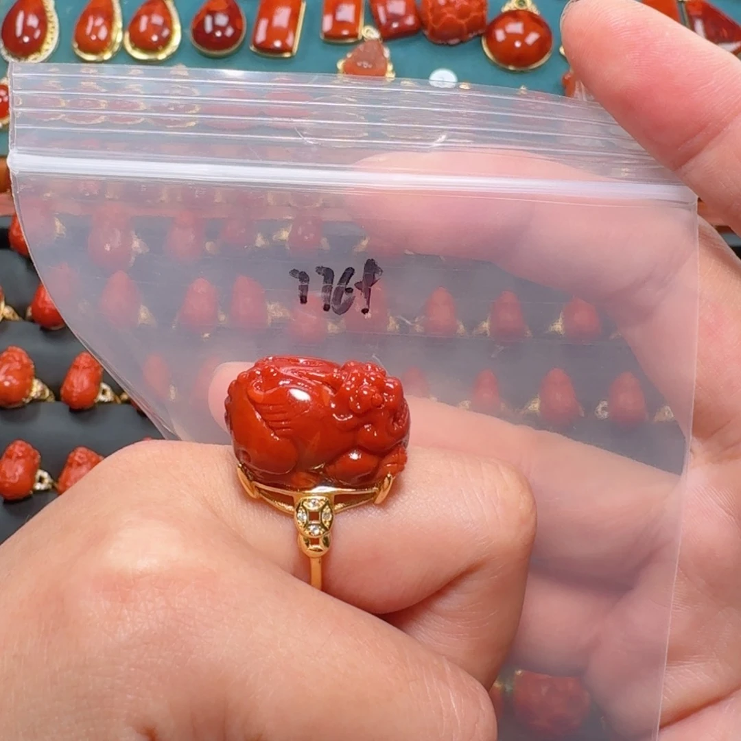 南红玛瑙南红银S925镶嵌