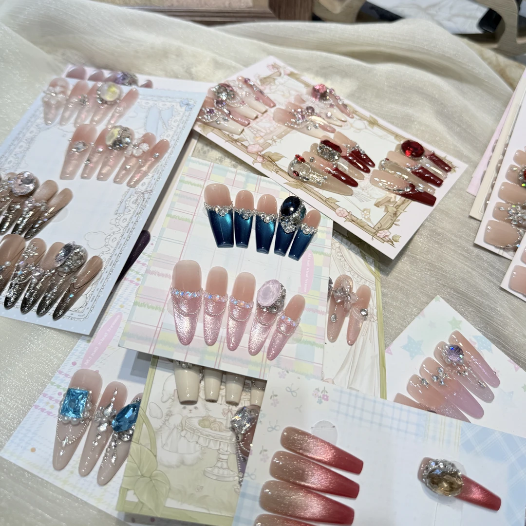 苍山暮雪-有杏手工穿戴甲