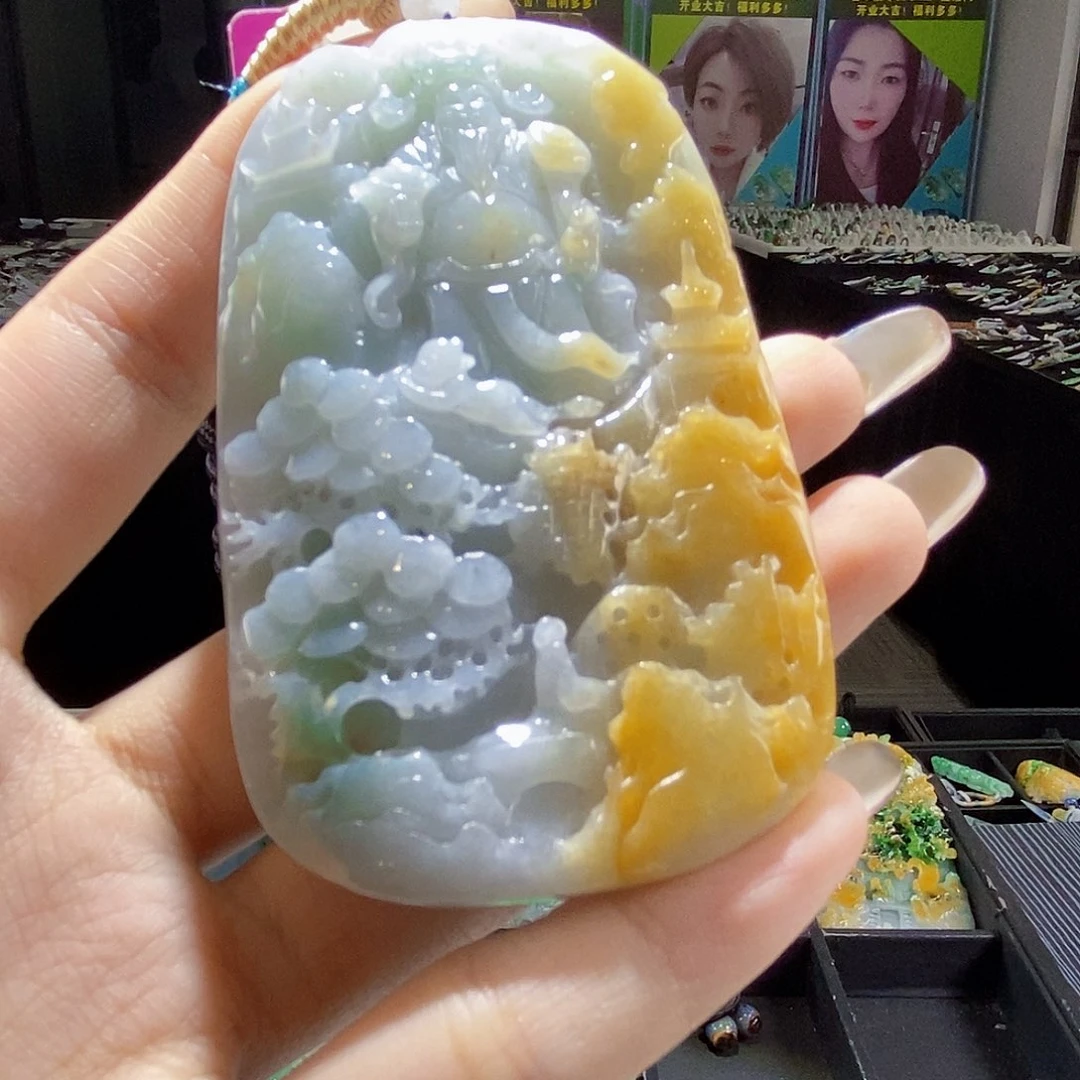 颈饰未镶嵌翡翠翡翠