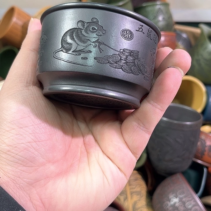 茶杯紫砂全手工紫砂主人杯