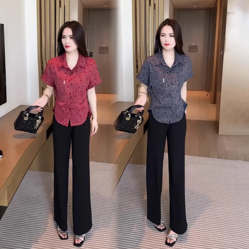 女装衬衫2025年新款洋气质短袖小衫时尚减龄夏款漂亮显瘦上衣