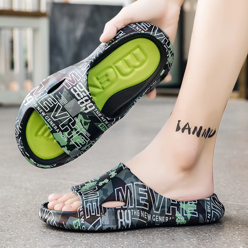 一字拖耐磨防滑软底男士乌萨奇拖鞋潮流户外夏季厚底大码外穿休闲