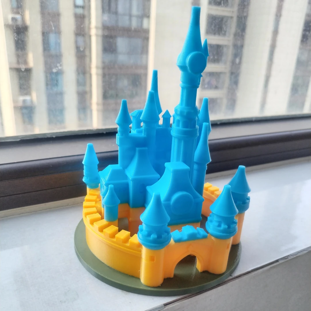 哈利波特迪士梦幻城堡Diy自填色亲子益智游戏桌面艺术摆件装饰品