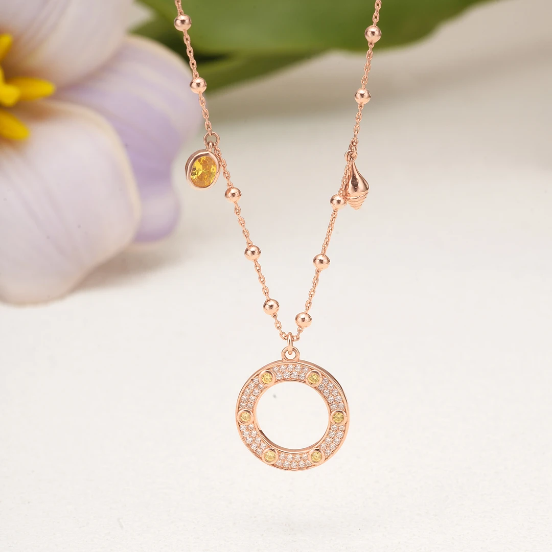 925银合成锆石银制品 【新年迎财 】定制款 黄财神项链