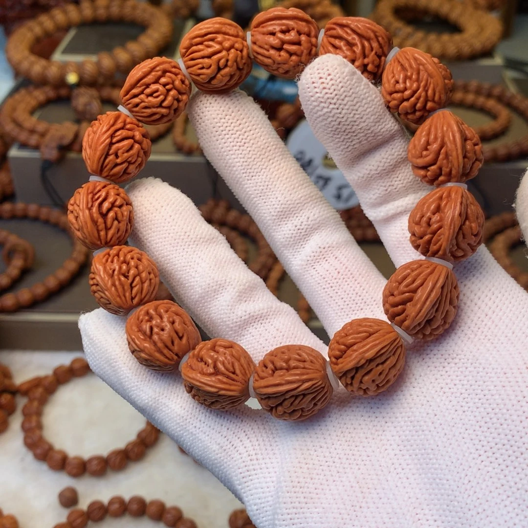 手串桃核秦岭龙纹