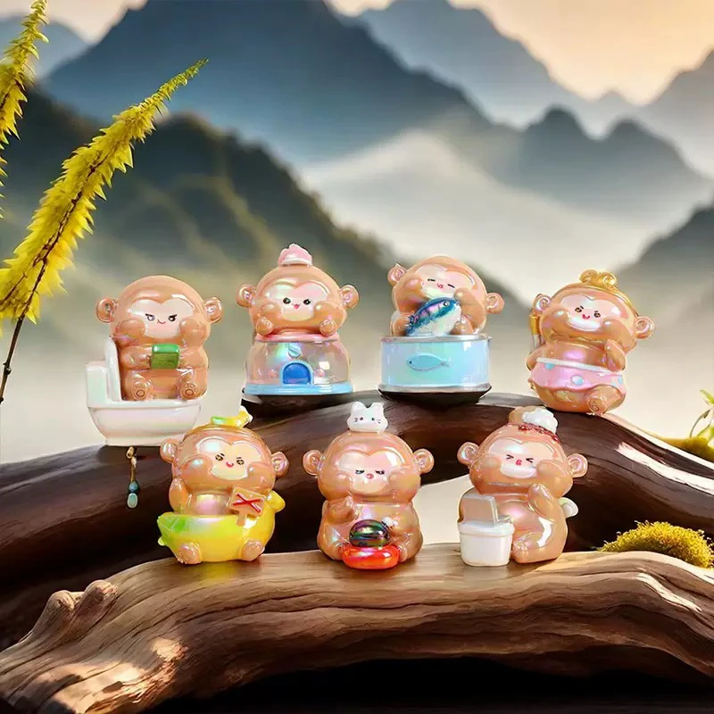 可爱吗喽桌面公仔