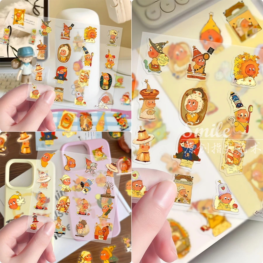 星星人ppmt潮玩高颜值果冻贴纸卡通周边diy手机壳平板电脑ccd装饰