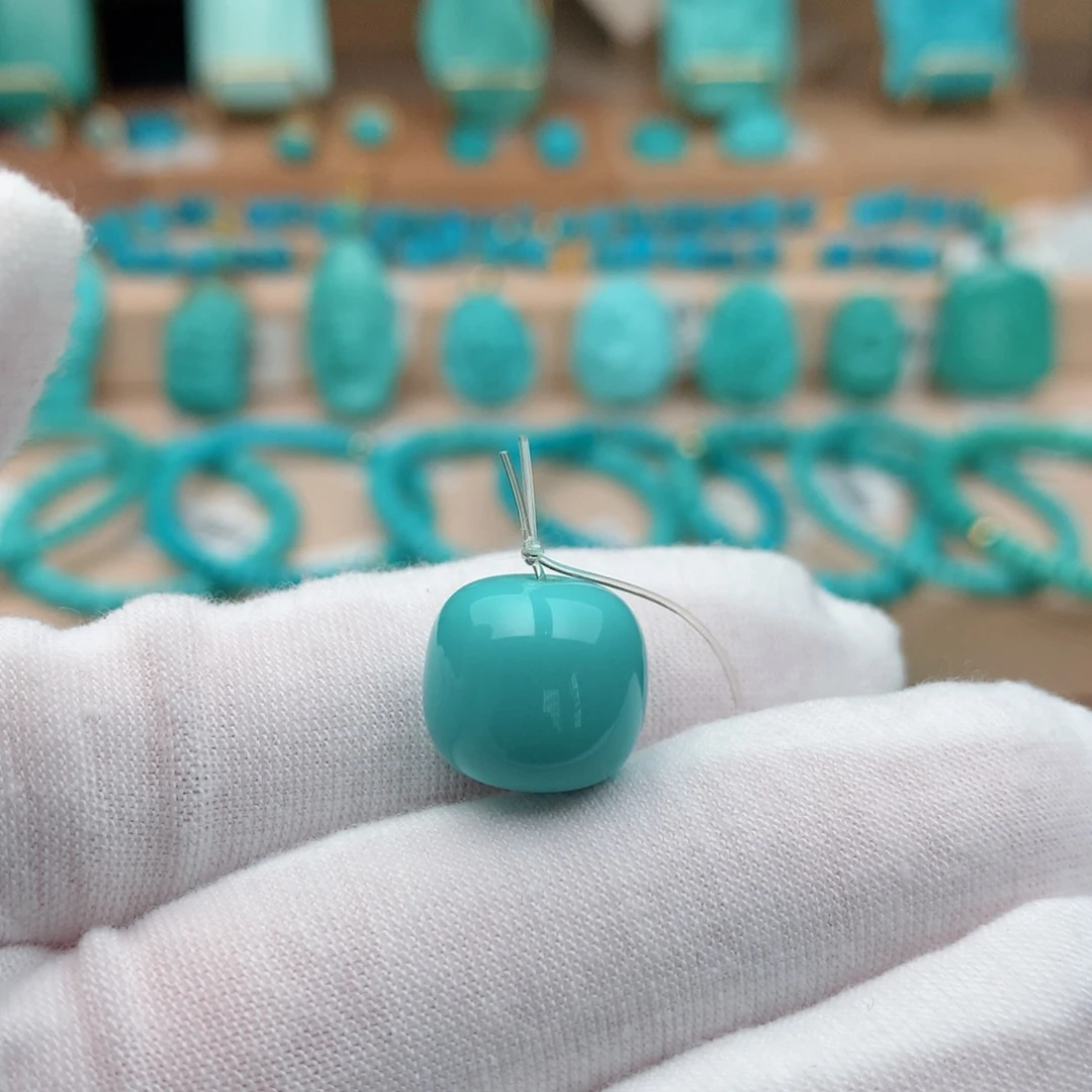 绿松石未镶嵌珠宝奇石13mm