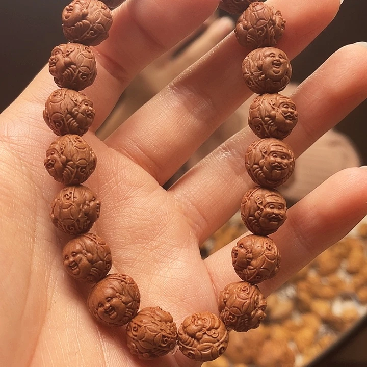 橄榄核手串/手链龙纹桃核