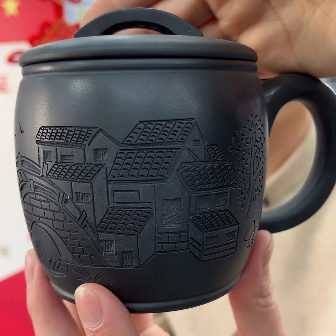 紫砂茶杯原矿紫砂