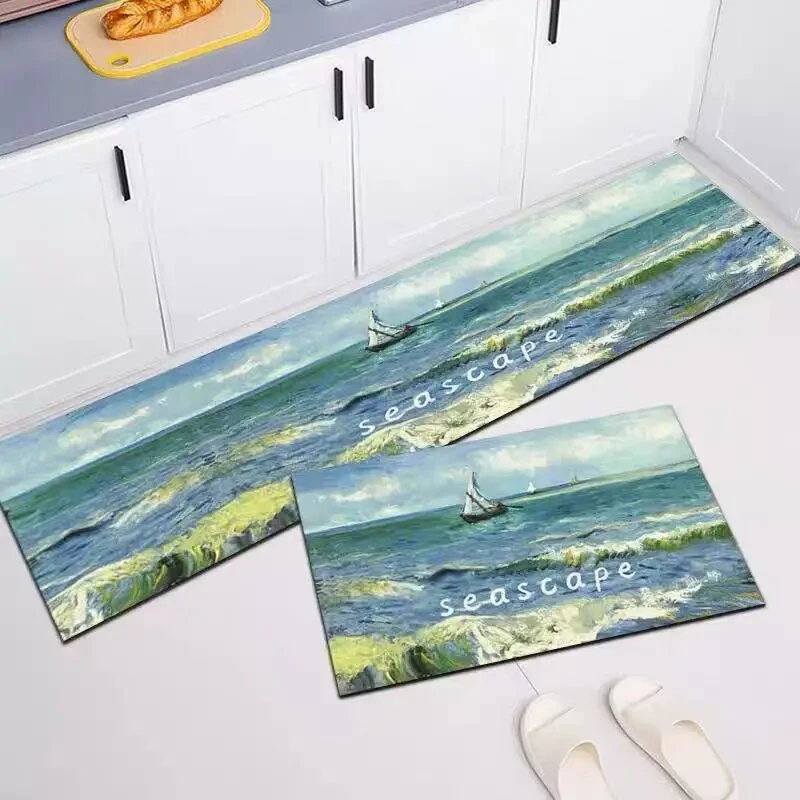 213【50*80+50*160】厨房套餐地垫防滑免洗耐脏脚垫家用硅藻泥